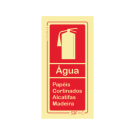 Sinal de Extintor de Água -...