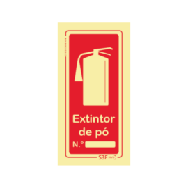 Sinal de Extintor de Pó Nº...