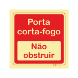 Sinal de Porta Corta-Fogo,...