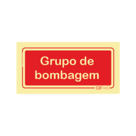 Sinal de Grupo de Bombagem