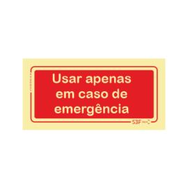 Sinal Usar Apenas em Caso...