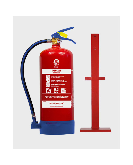 [PACK] Extintor de Água + Aditivo AFFF - 6Lt (27A 144B) + Base de Chão