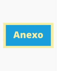 Sinal PVC Fotoluminescente - Anexo (20x10cm)