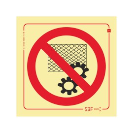 Sinal Proibição - Trabalhar...