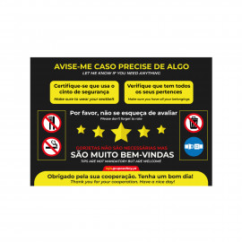 Autocolante Informativo...