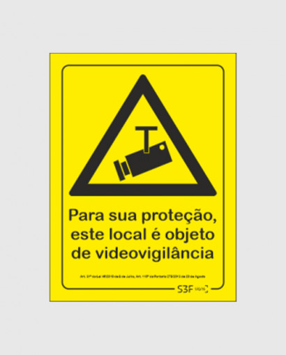 Sinal PVC Fotoluminescente...