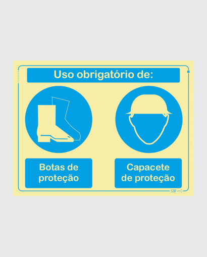 Sinal PVC Fotoluminescente...