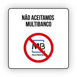 Sinal Autocolante "Não...