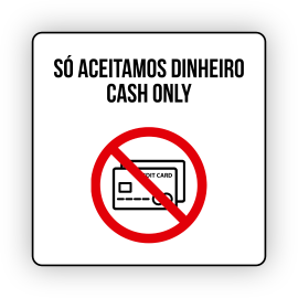 Sinal Autocolante "Só...
