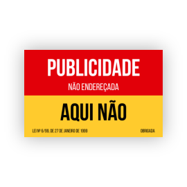 Sinal Autocolante...
