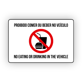 Sinal Autocolante "Proibido...