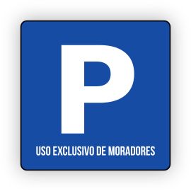 Sinal Autocolante "Parque...