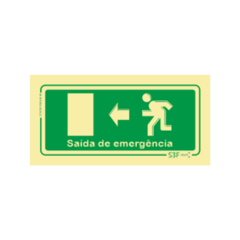 Sinal Emergência - Saída à...