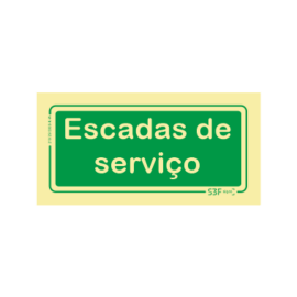 Sinal Emergência - Escadas...