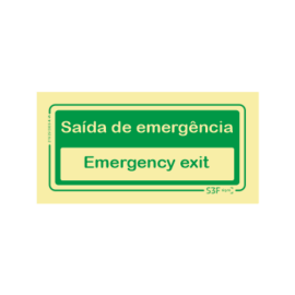 Sinal Emergência - Saída /...