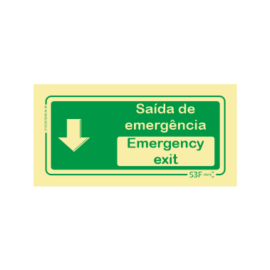 Sinal Emergência - Saída /...