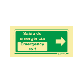Sinal Emergência - Saída /...