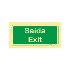 Sinal Emergência - Saída/Exit
