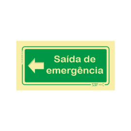 Sinal Saída de Emergência à...