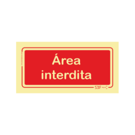 Sinal de Área Interdita
