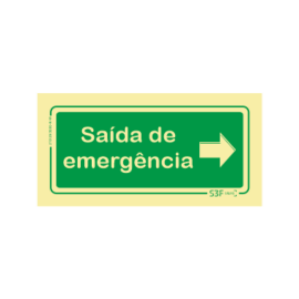 Sinal Saída de Emergência à...