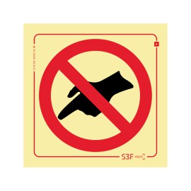 Sinal Proibição - Tocar...