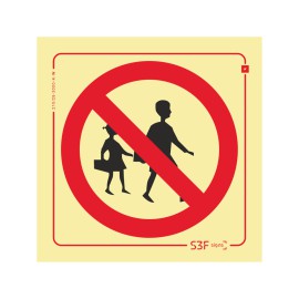 Sinal Proibição - Crianças...
