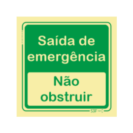 Sinal de Emergência - Saída...