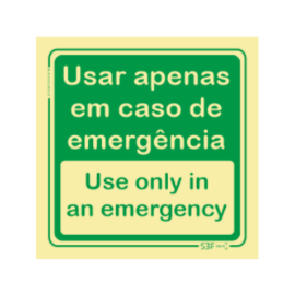 Sinal de Emergência - Usar...