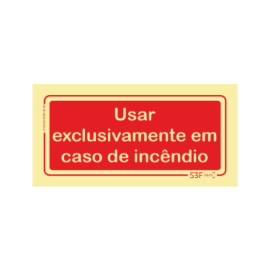 Sinal de Uso Exclusivo em...