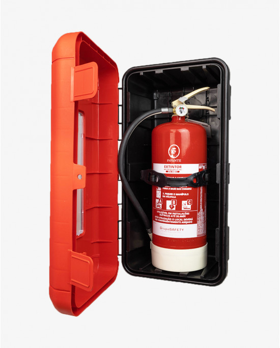 [Pack] Extintor de Pó Químico ABC - 6Kg + Armário em PVC