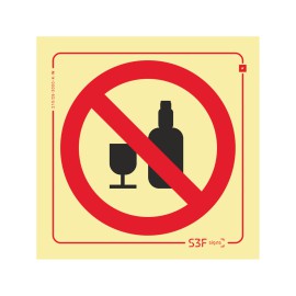 Sinal Proibição - Bebidas...