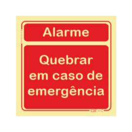 Sinal de Alarme Quebrar em...