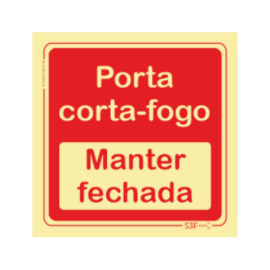 Sinal Porta Corta Fogo...
