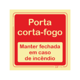 Sinal Porta Corta-Fogo,...