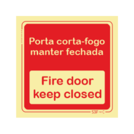 Sinal Porta Corta-Fogo...