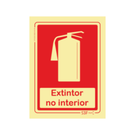 Sinal de Extintor no Interior