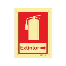 Sinal de Extintor à Direita